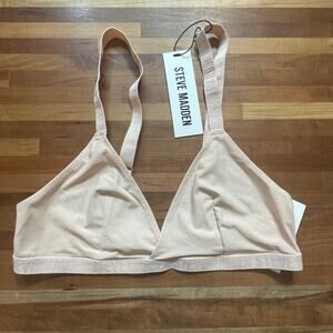 Steve Madden Women’s Triangle X-Back Lounge Bra tan medium